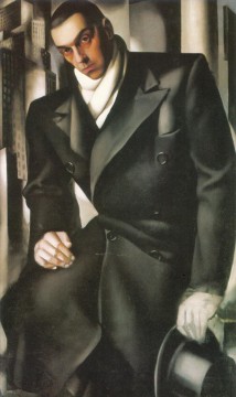  Tamara Pintura al %C3%B3leo - Retrato de un hombre o señor Tadeusz de Lempicki 1928 contemporáneo Tamara de Lempicka